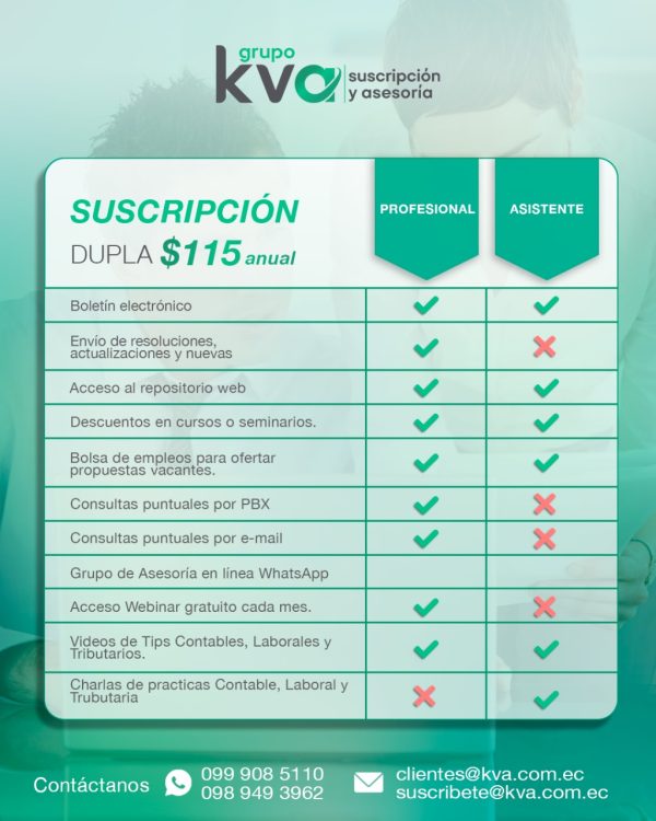 Suscripción CP Y CA